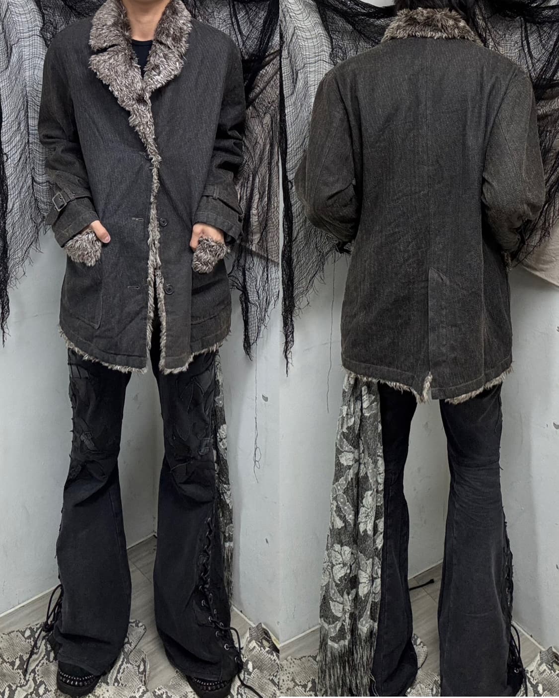 [Splendid VKEI] Fur Trimming Jacket 상품이미지1