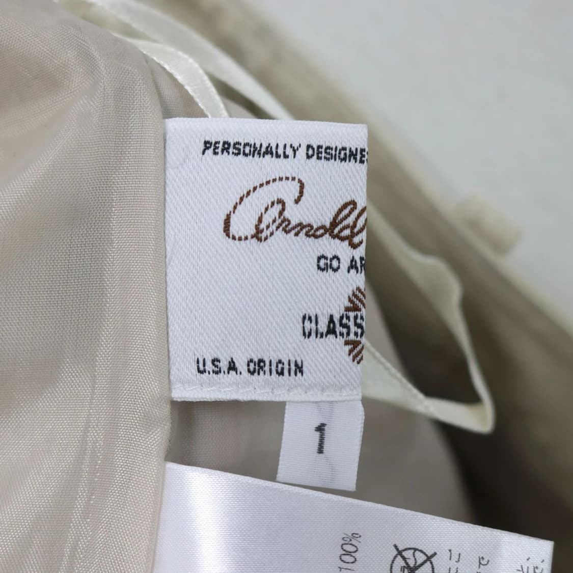 아놀드파마 베이지 가죽 숏팬츠 60566 상품이미지5