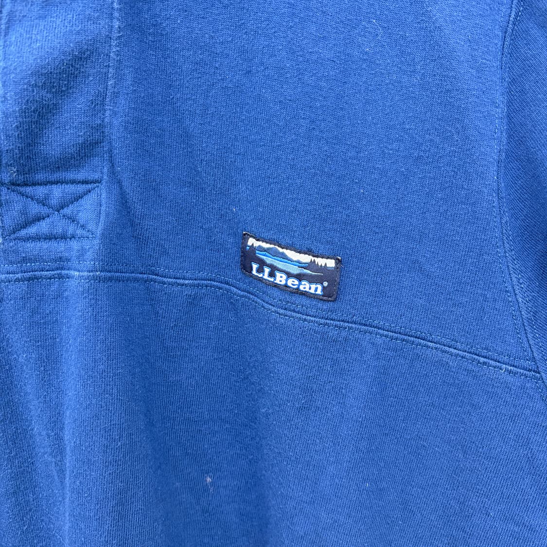 L.L.Bean 엘엘빈 네이비 럭비 반팔 티셔츠 남성L 상품이미지2