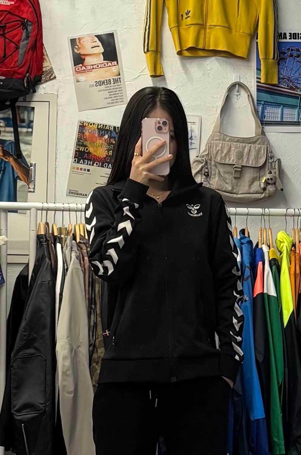 험멜 올드스쿨 사이드라인 트랙탑 져지 M 상품이미지1