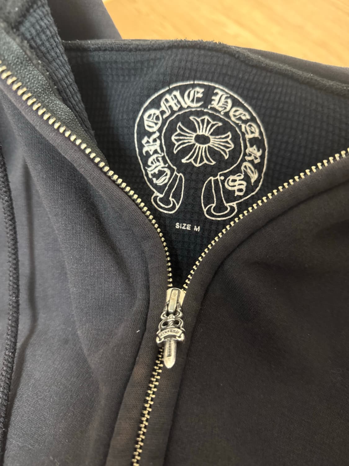 크롬하츠 레드 스크롤 플로럴 후드집업M 상품이미지3