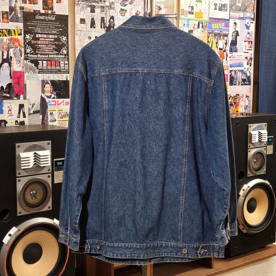 빌블래스 90s 커브드라인 데님 자켓 상품이미지5