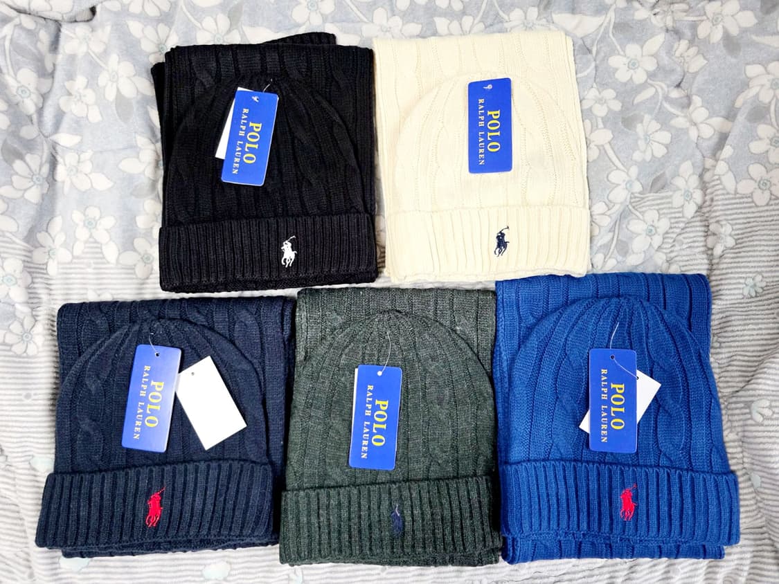 폴로 랄프로렌 모자 머플러 세트 새상폼 상품이미지4