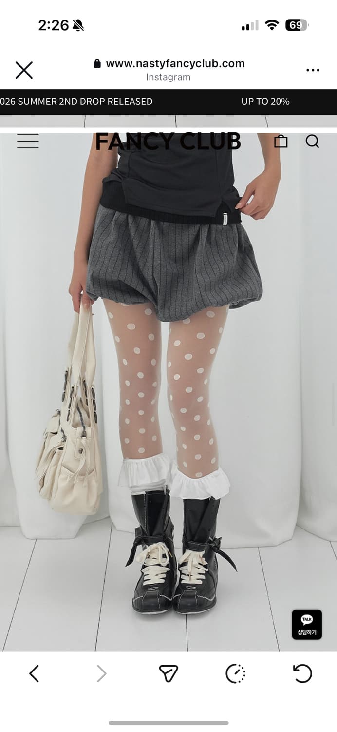 fancyclub 펌킨 숏츠 새상품 상품이미지1