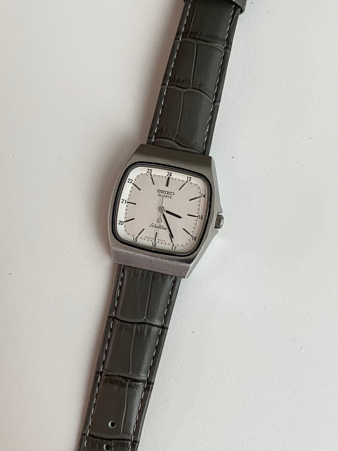 Seiko 세이코 실버 웨이브 쿼츠 스퀘어 상품이미지2