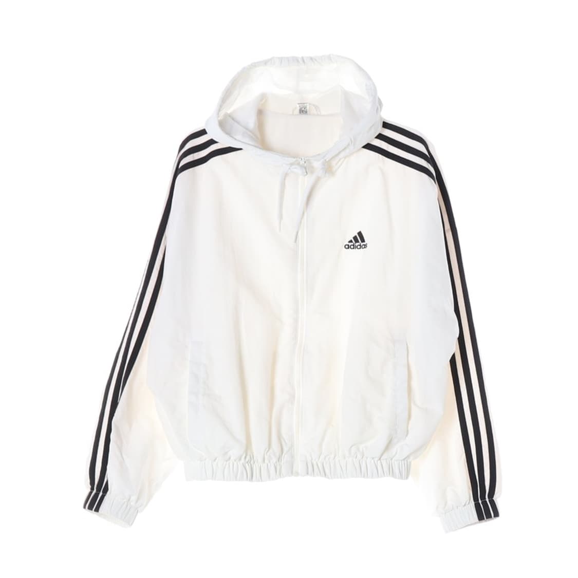 아디다스 화이트 삼선 후드 바람막이 F 상품이미지1