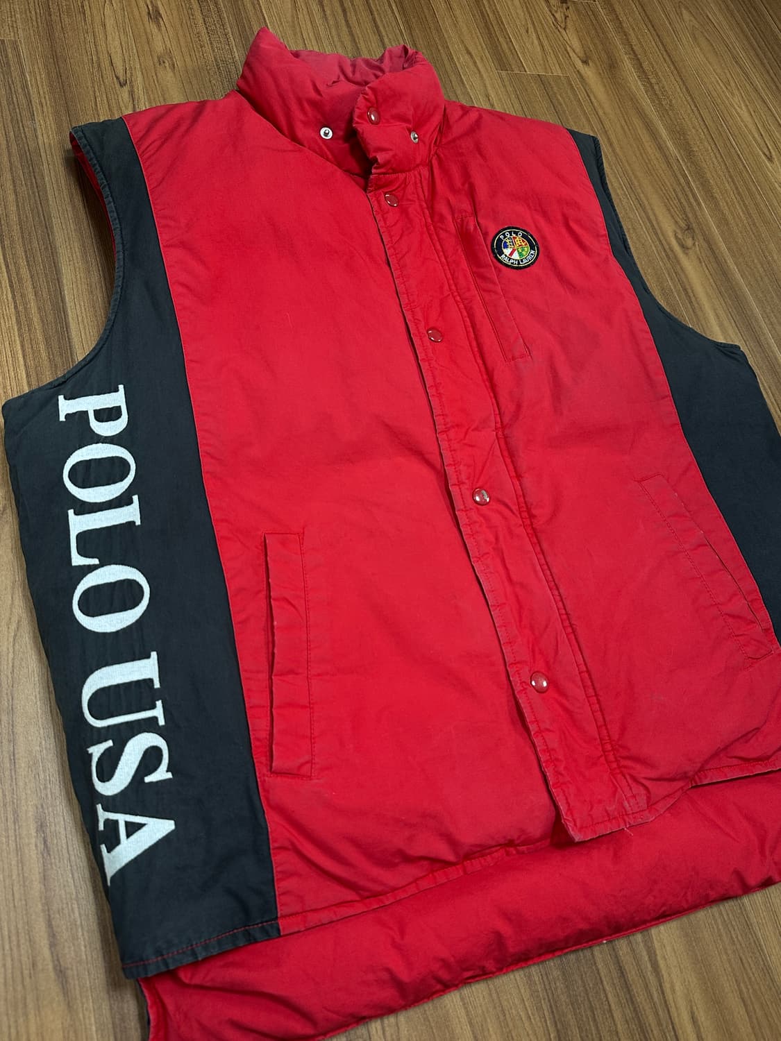 80s 폴로 수어사이드 스키 패딩베스트 L 상품이미지3