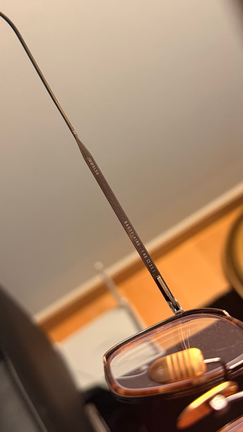 자크마리마지 보들레르 앤틱골드 안경테 상품이미지6