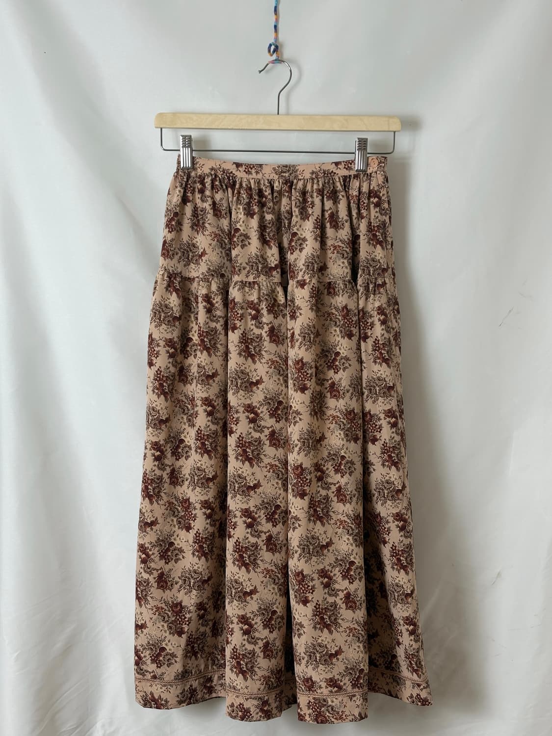 꽃 필름 롱 스커트 상품이미지3