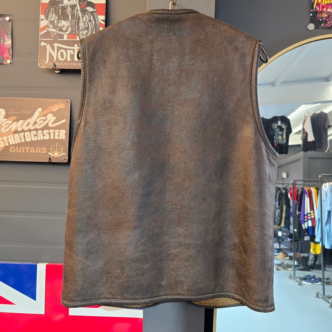 톰보이 양가죽 무스탕 베스트 브라운 상품이미지2