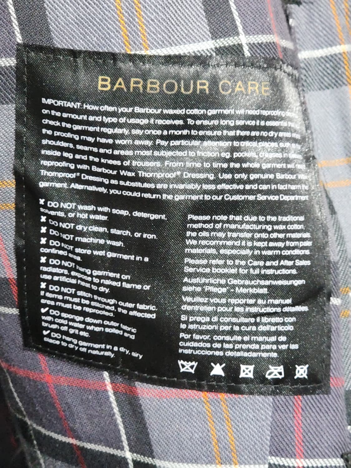 (S) 바버 비드넬 왁싱자켓 블랙 왁스점퍼 후드탈부착  상품이미지4