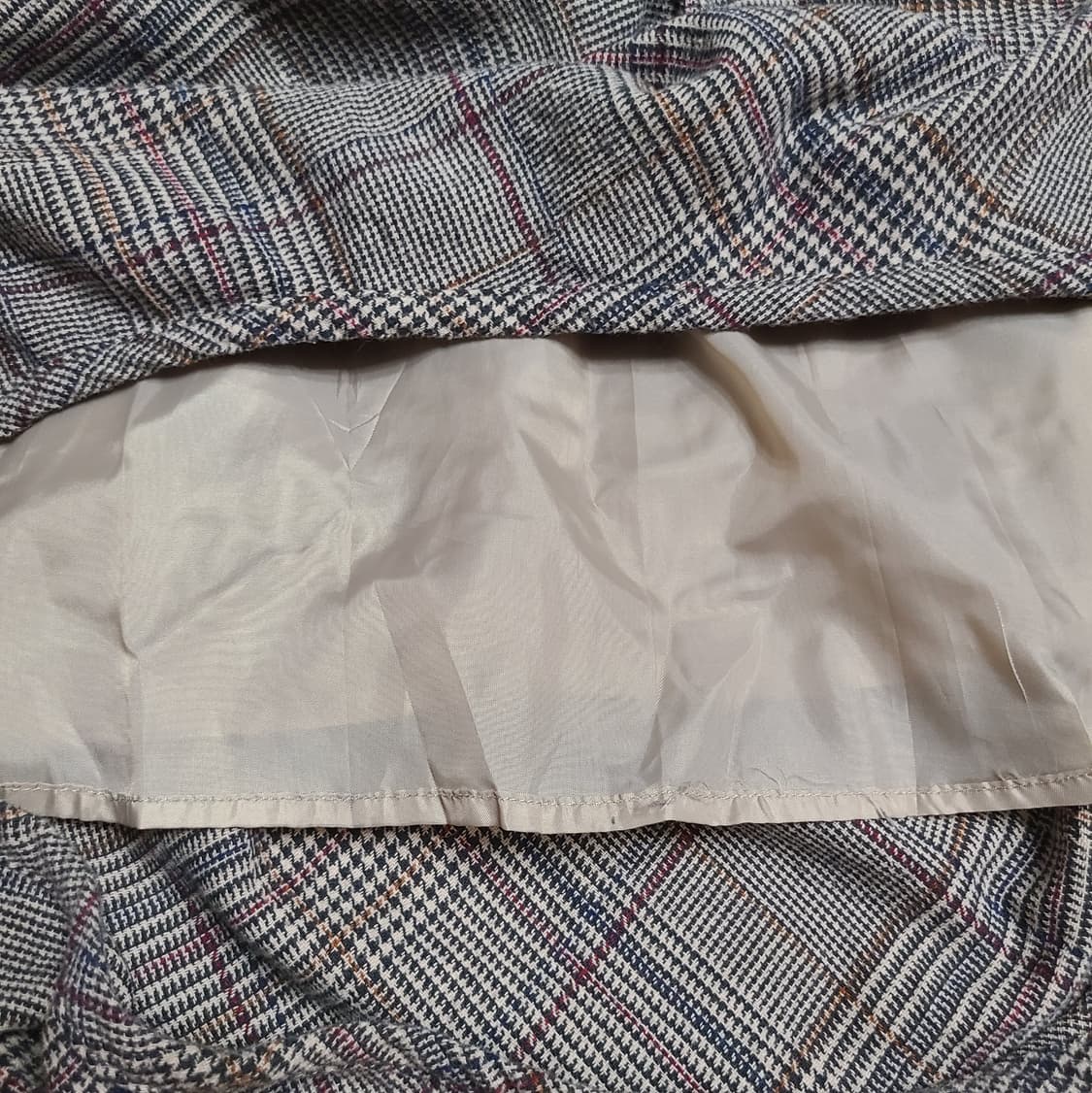 일본빈티지 체크 항아리 벌룬핏 롱스커트 치마 모직 모리걸 할미룩 겨울 상품이미지9