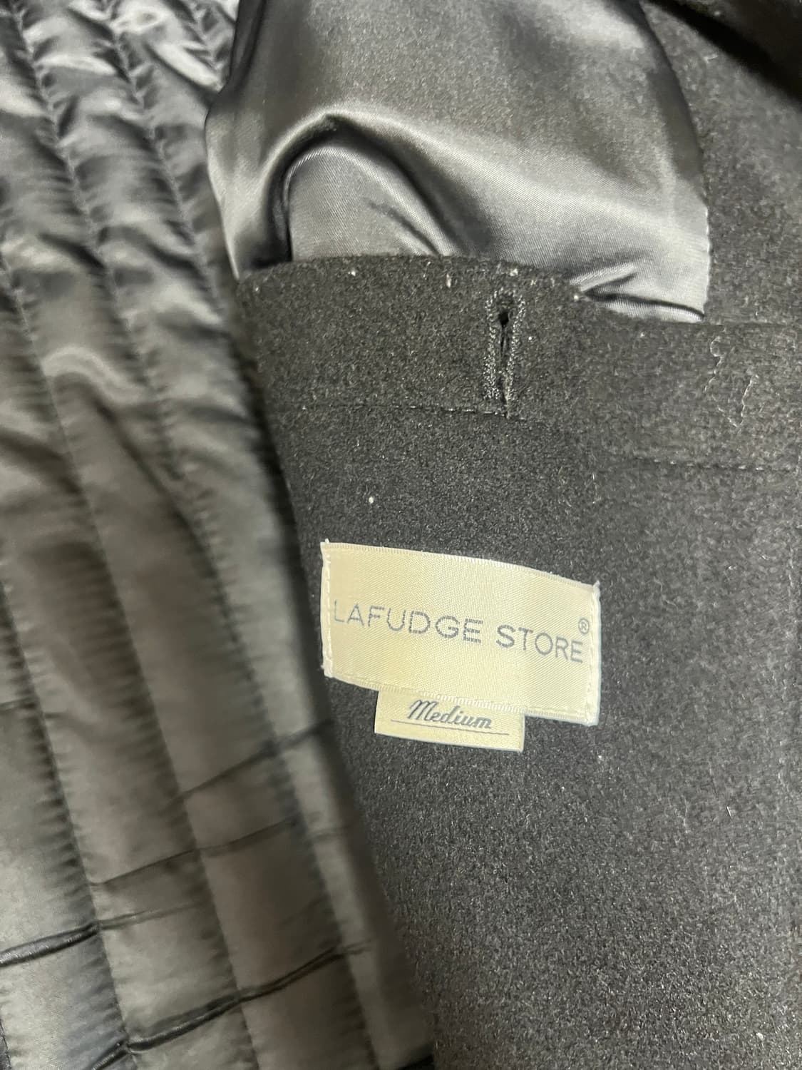 [M] 라퍼지스토어 다크 네이비 발마칸 코트 상품이미지4