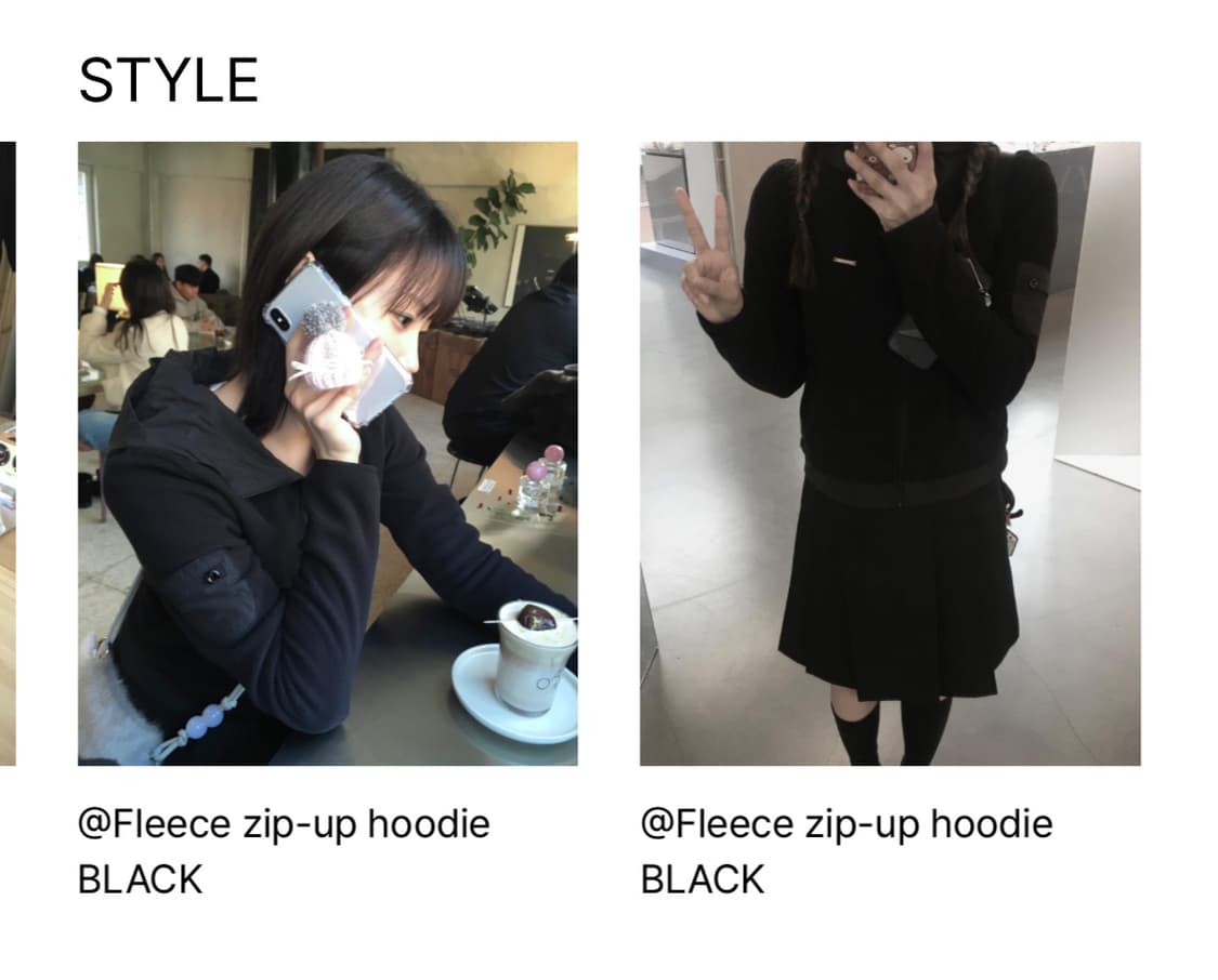 miseki seoul fleece zip-up hoodie /미세키서울 상품이미지5