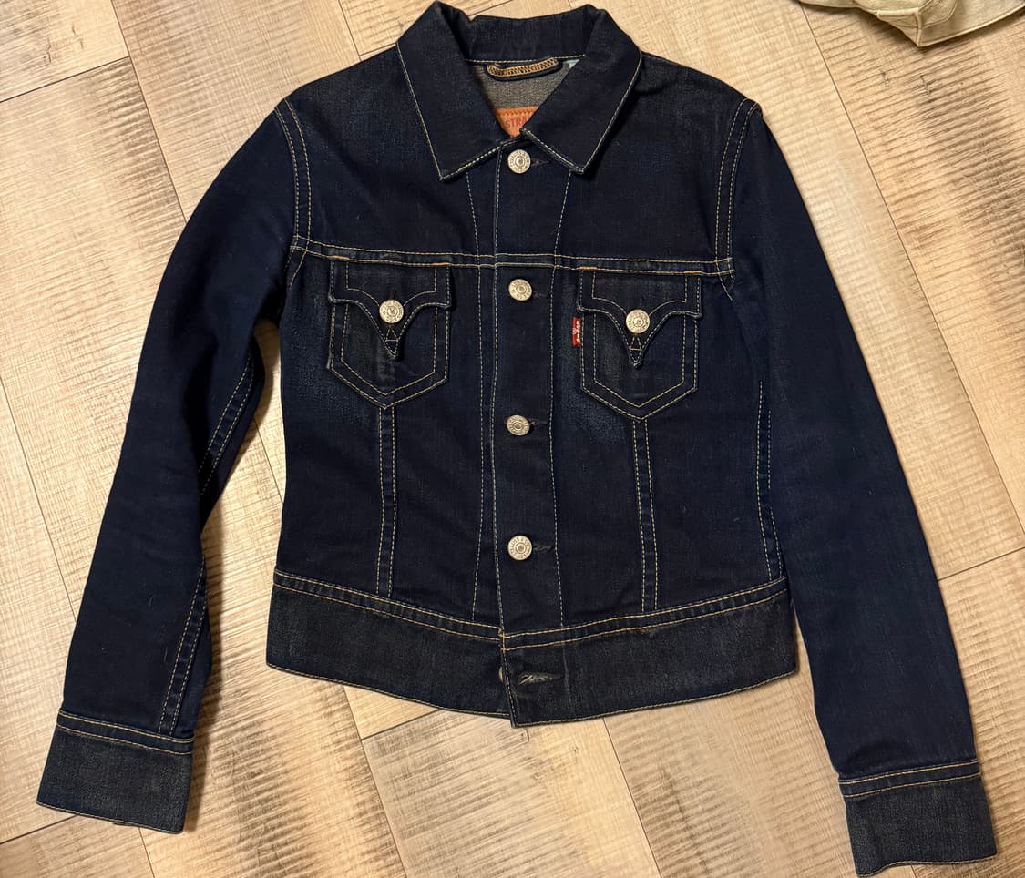리바이스 진청 청자켓 숏 트래커 웨스턴 상품이미지1