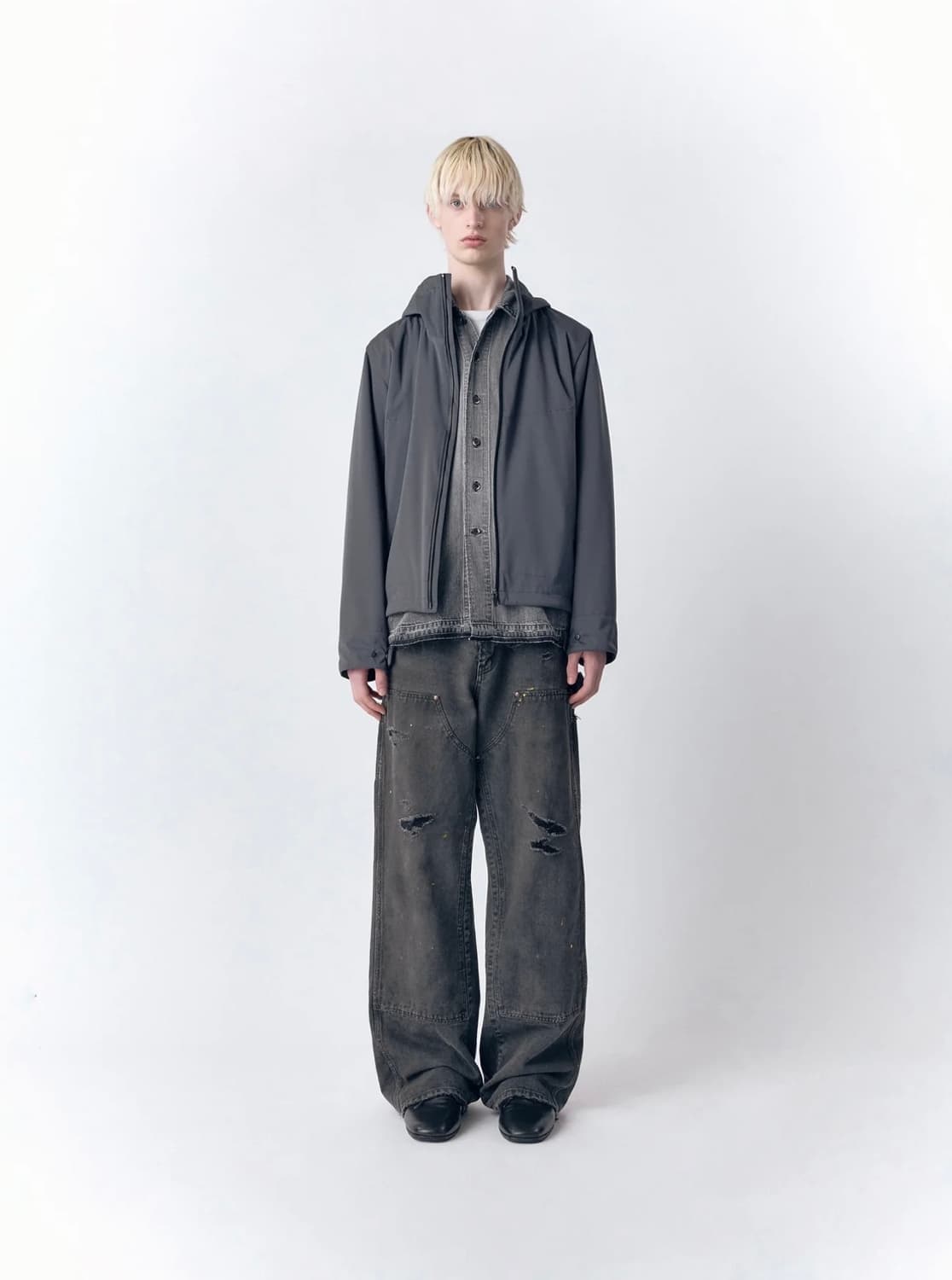 [M] vuja de arlo windbreaker 뷰자데 그레이 상품이미지3