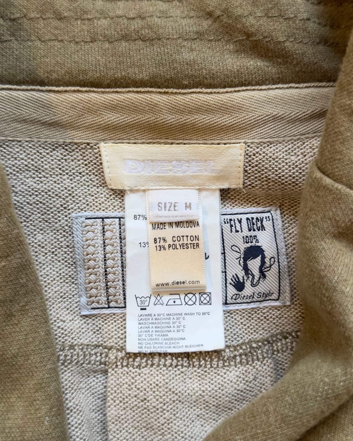 [DIESEL] Short Double-Breasted Sweat Jac 상품이미지4