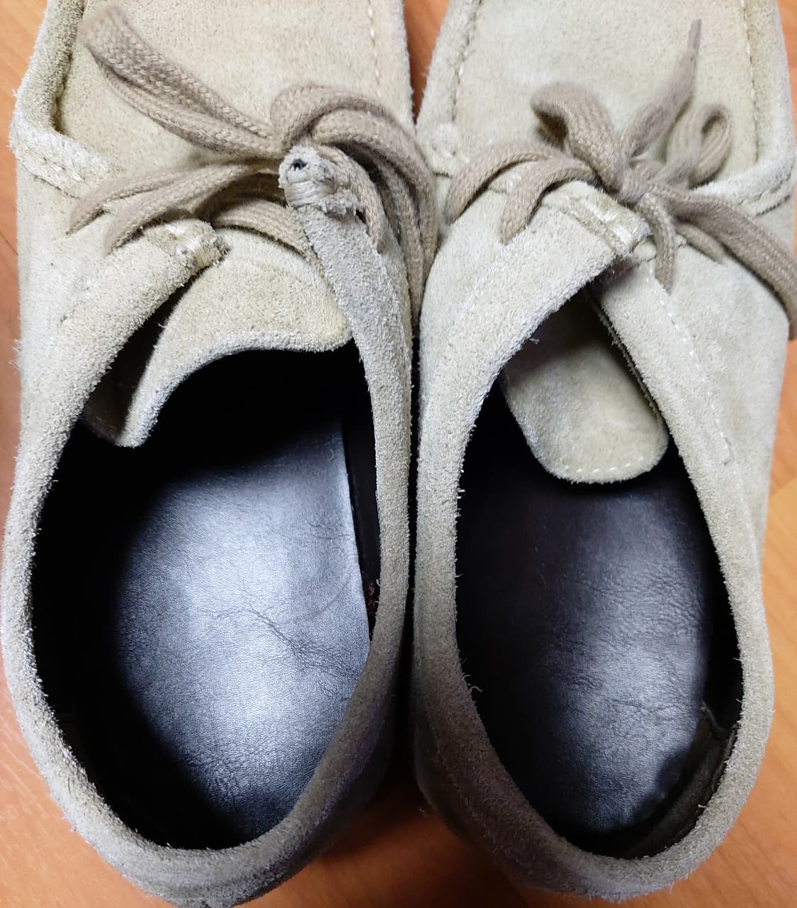 GU 리얼 레더 모카신 슈즈 베이지 (260mm)

 상품이미지7