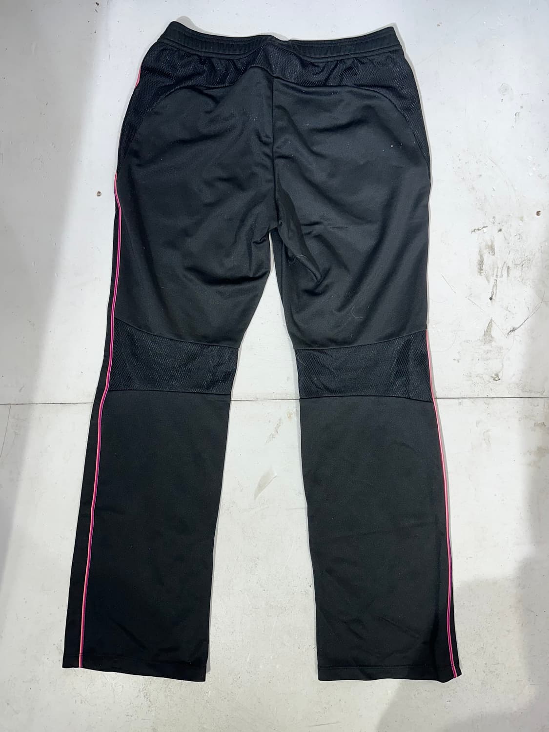 아디다스 블랙 핑크 사이드 라인 부츠컷 팬츠 M 상품이미지5