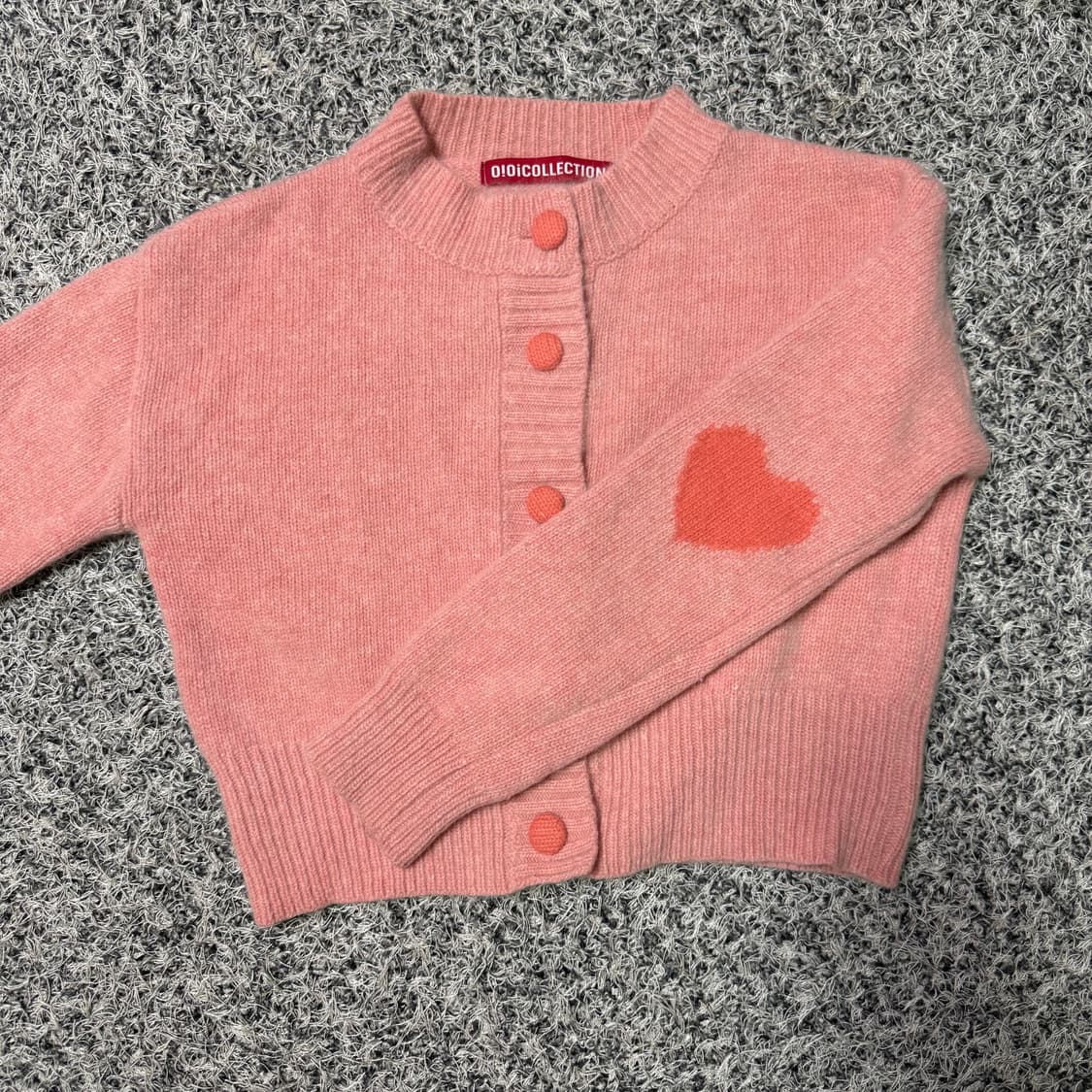 oioi 오아이오아이 핑크 하트 가디건 상품이미지4