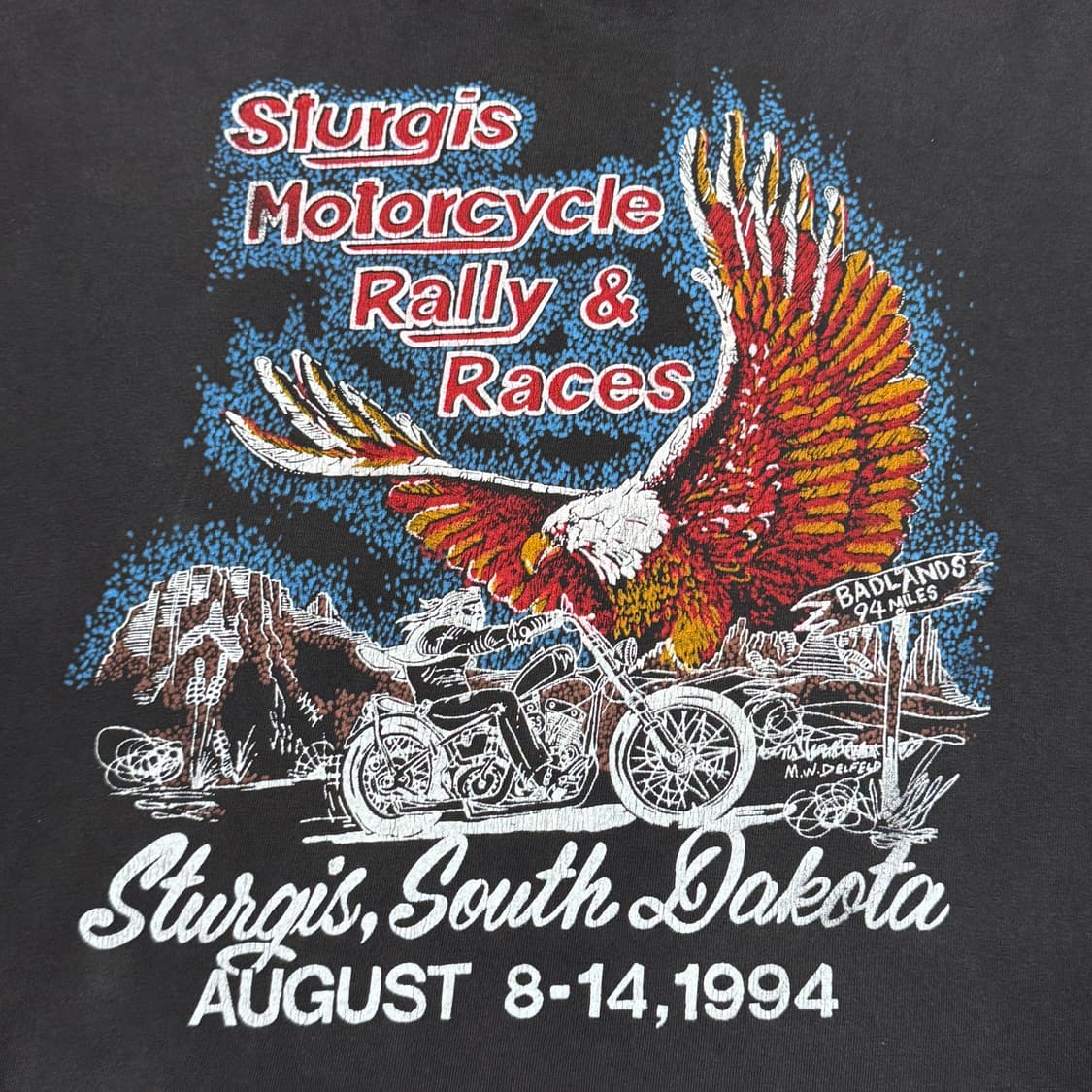 빈티지 90s STURGIS Biker Flame 롱슬리브 상품이미지3