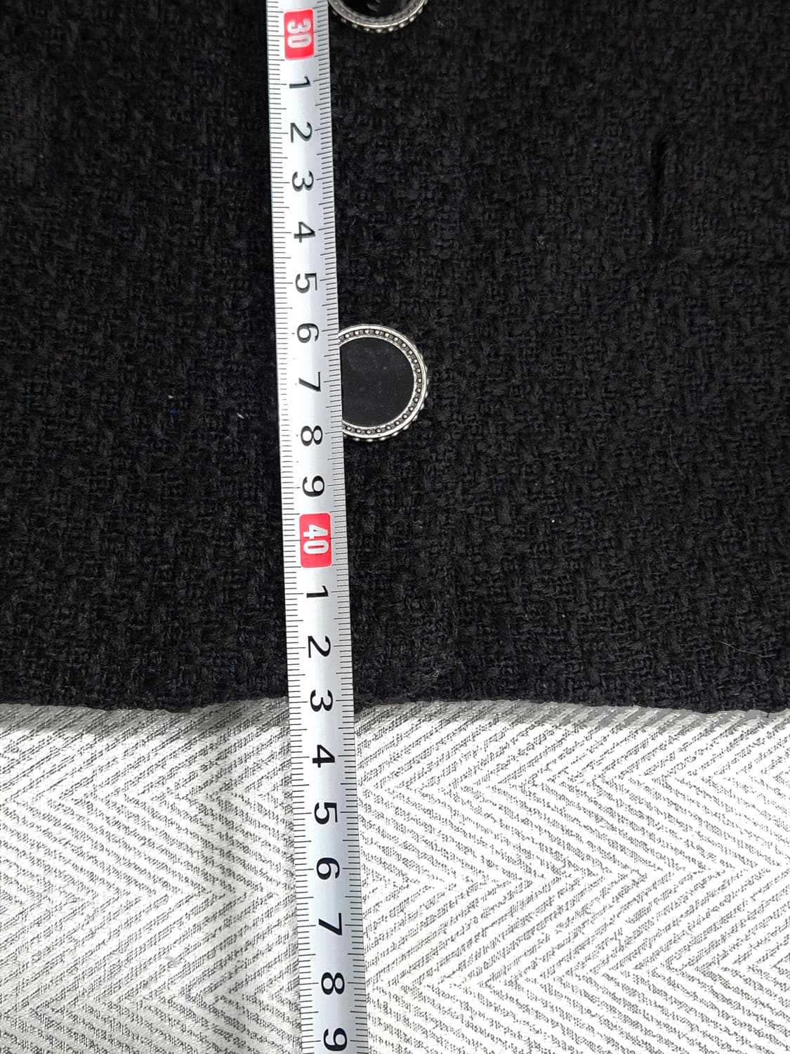 [F] 에비뉴 블랙 트위드 크롭 자켓 여성 프리사이즈 하객룩 상품이미지8