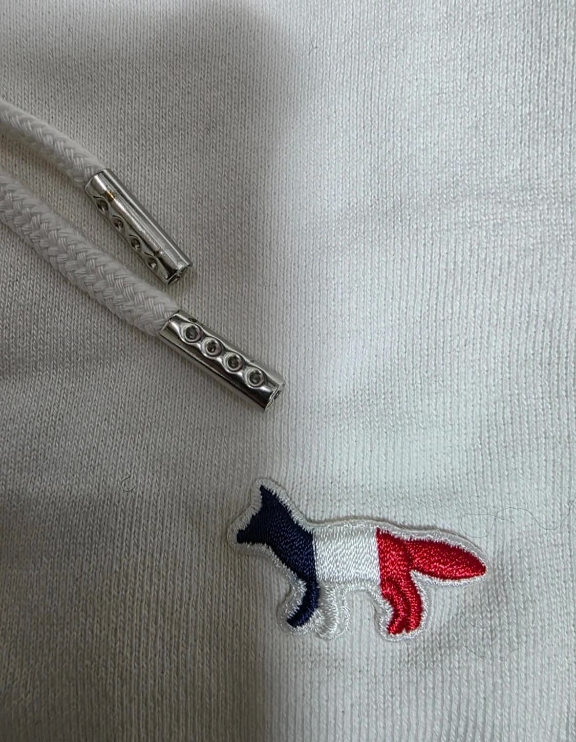 메종키츠네 트리콜로르 폭스 패치 후드티 M 상품이미지3