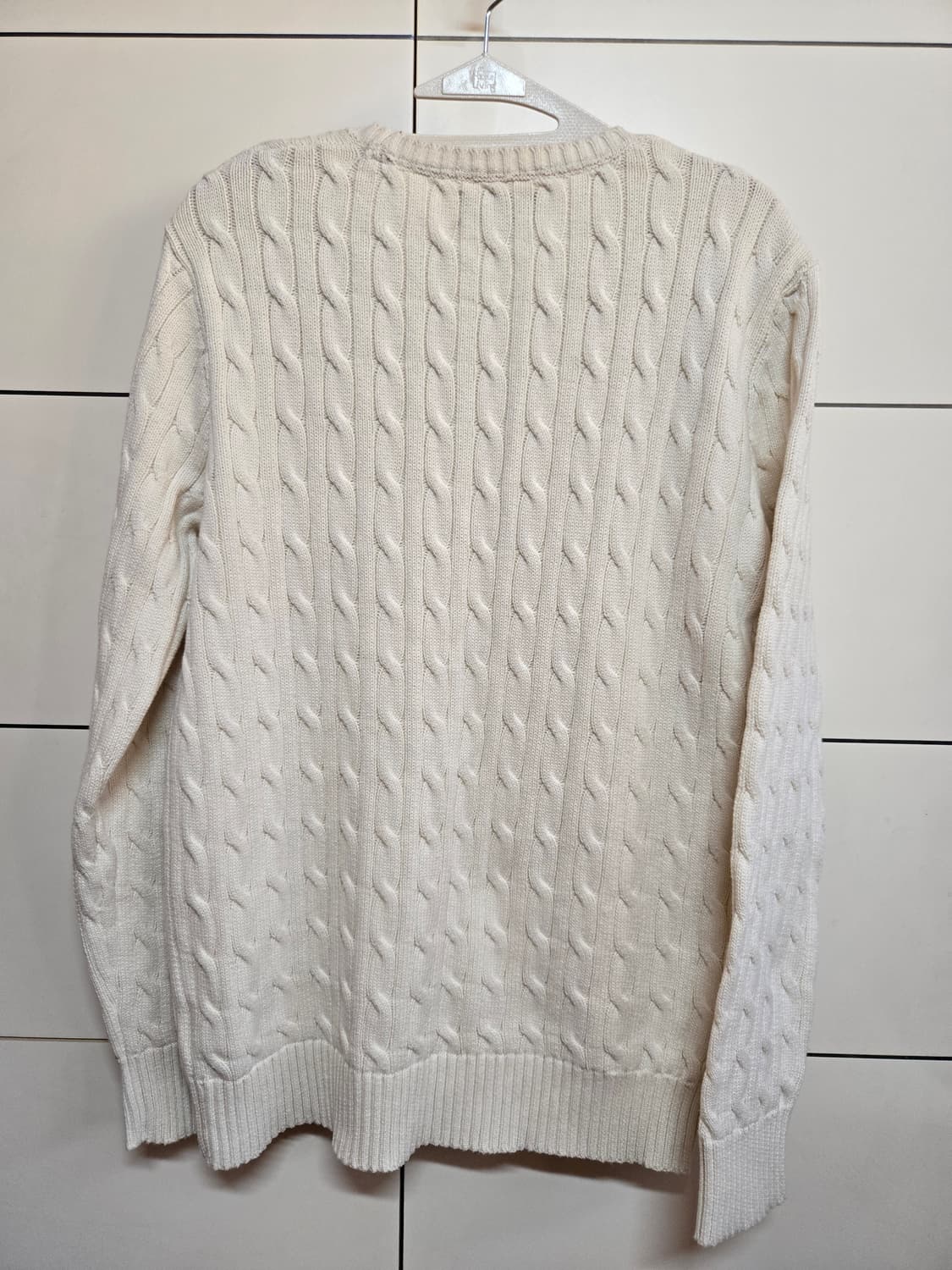 폴로 랄프로렌 정품 남성 크림 케이블 니트 상품이미지6