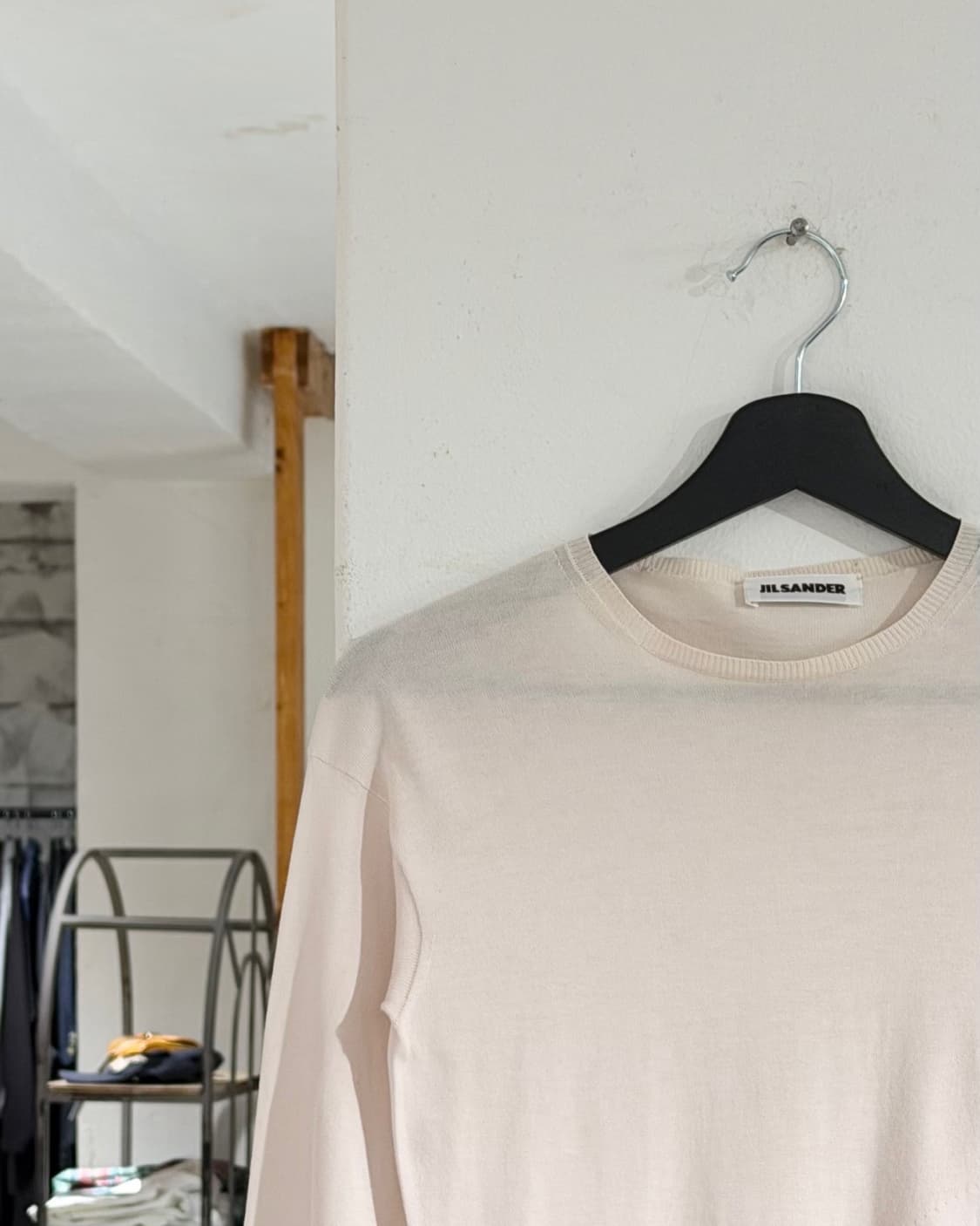 질샌더 핑크 언발란스 롱 슬리브 니트 상품이미지2