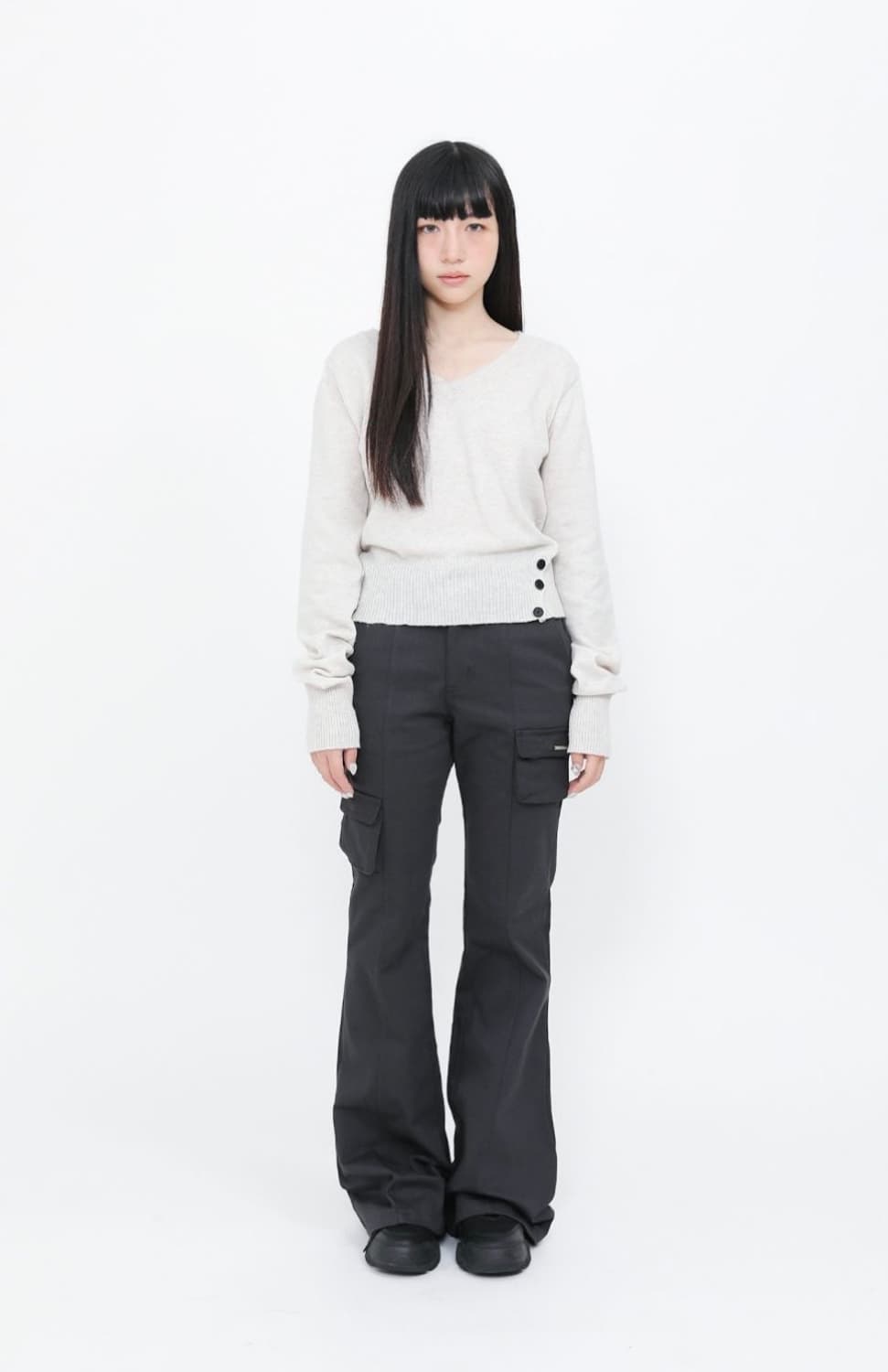 미세키서울 라인 포켓 카고 팬츠 챠콜 상품이미지3