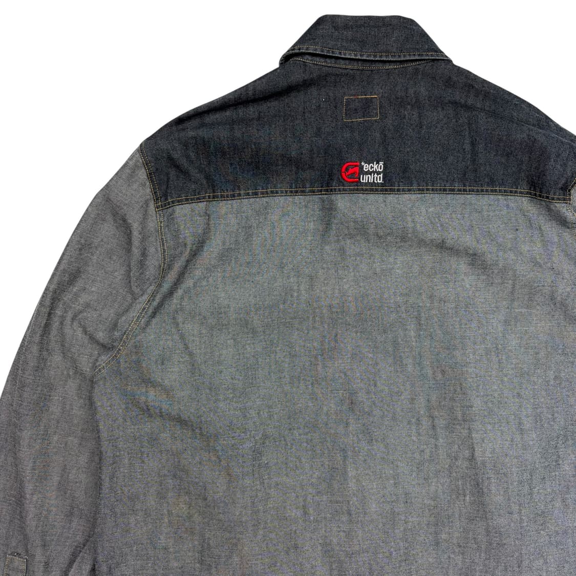 에코 언리미티드 올드스쿨 빈티지 데님 셔츠 L 상품이미지5