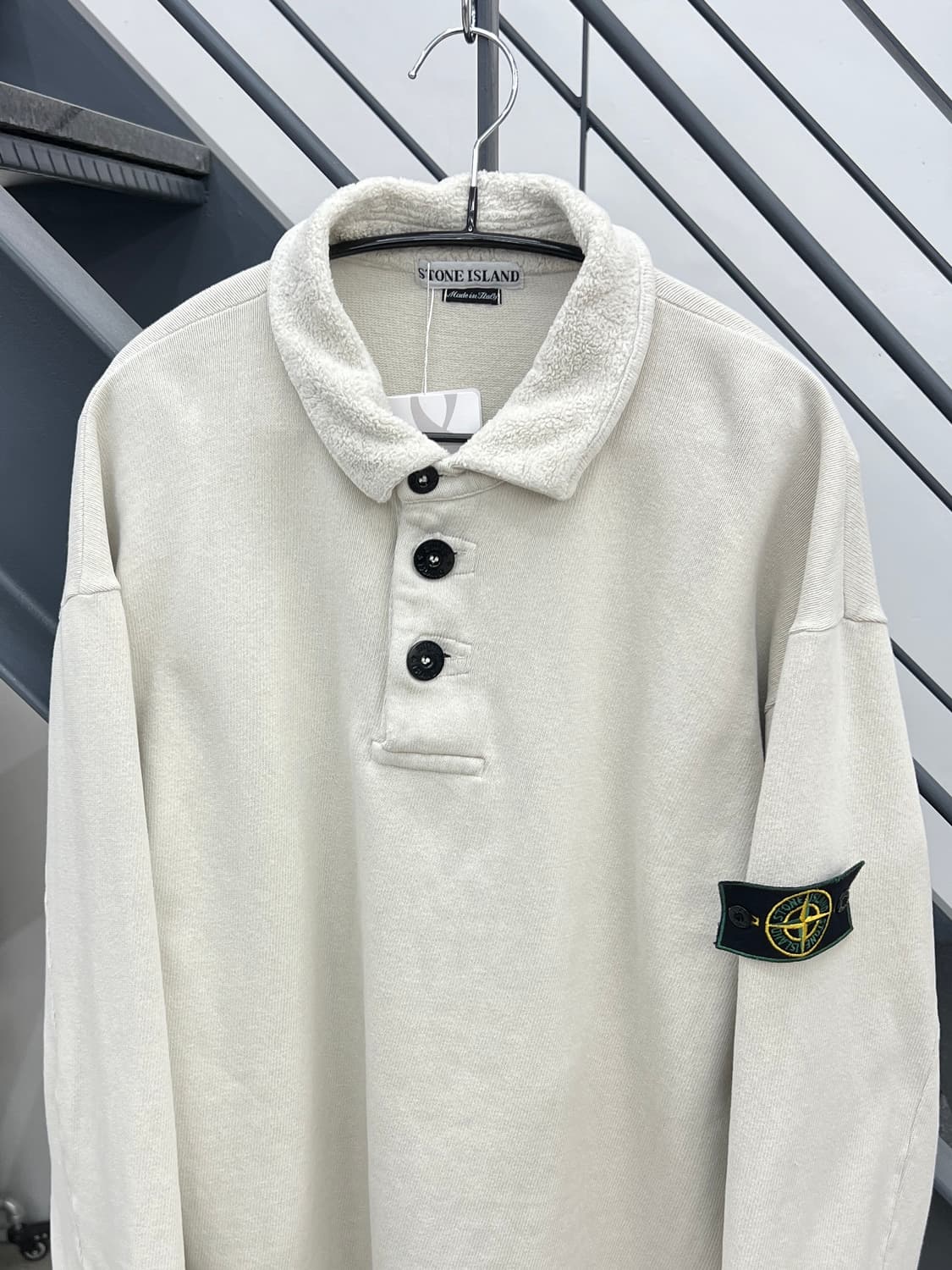 스톤아일랜드 98 AW 플리스 카라 스웻 셔츠 상품이미지2
