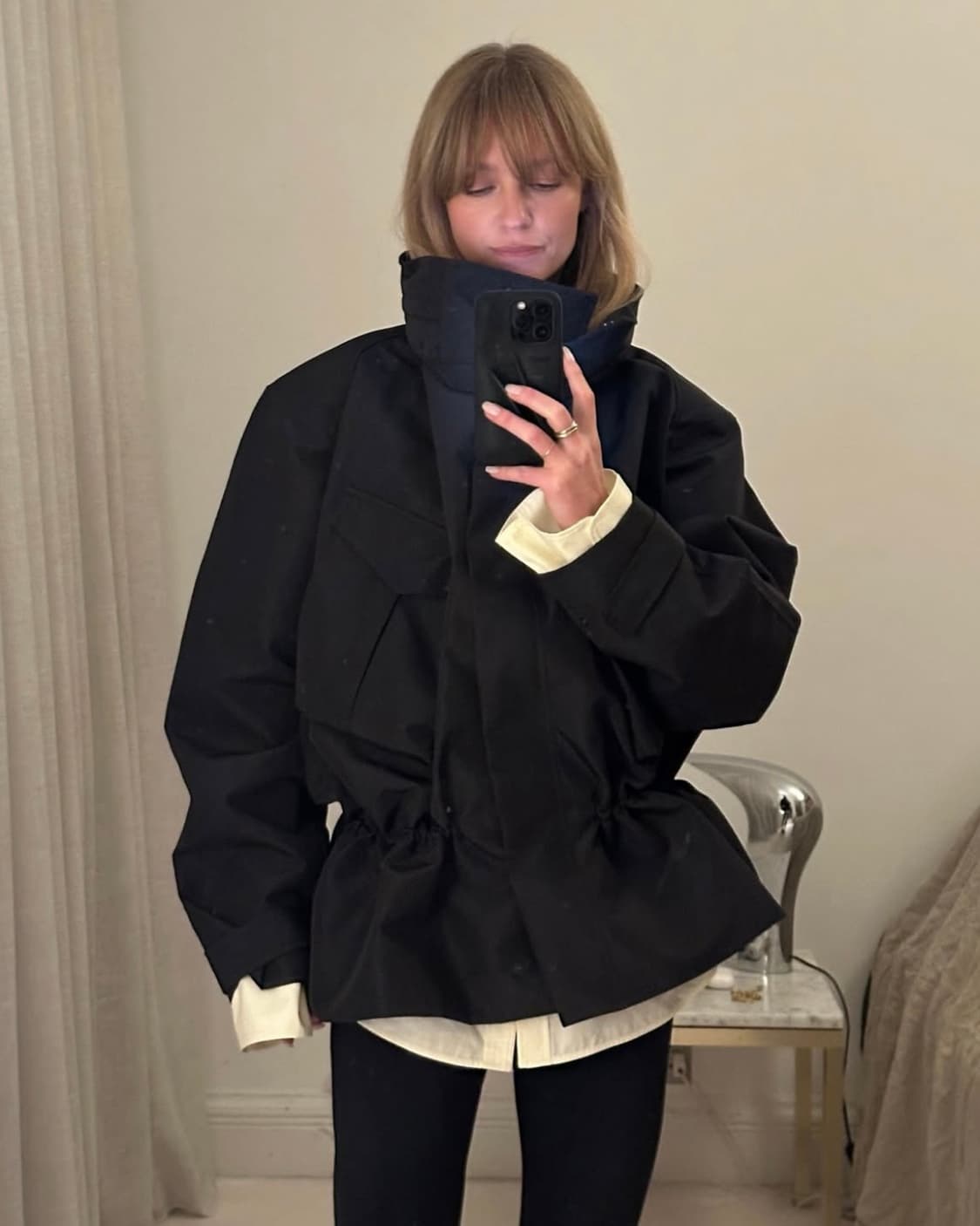 [XS]H&M 에이치앤엠 스튜디오 페블럼 후드 자켓 상품이미지4