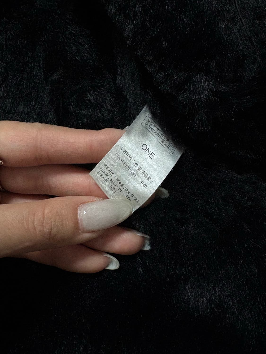 BOHEMIAN SEOUL BOHEMSEO 보헴서 무스탕 블랙 상품이미지4