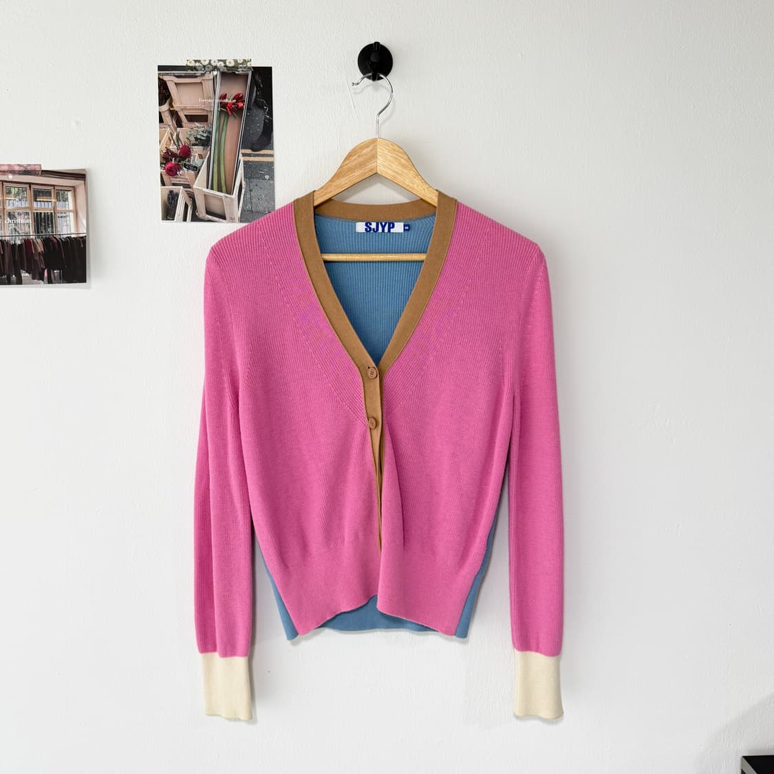 [S] SJYP 컬러블록 니트 가디건 상품이미지4
