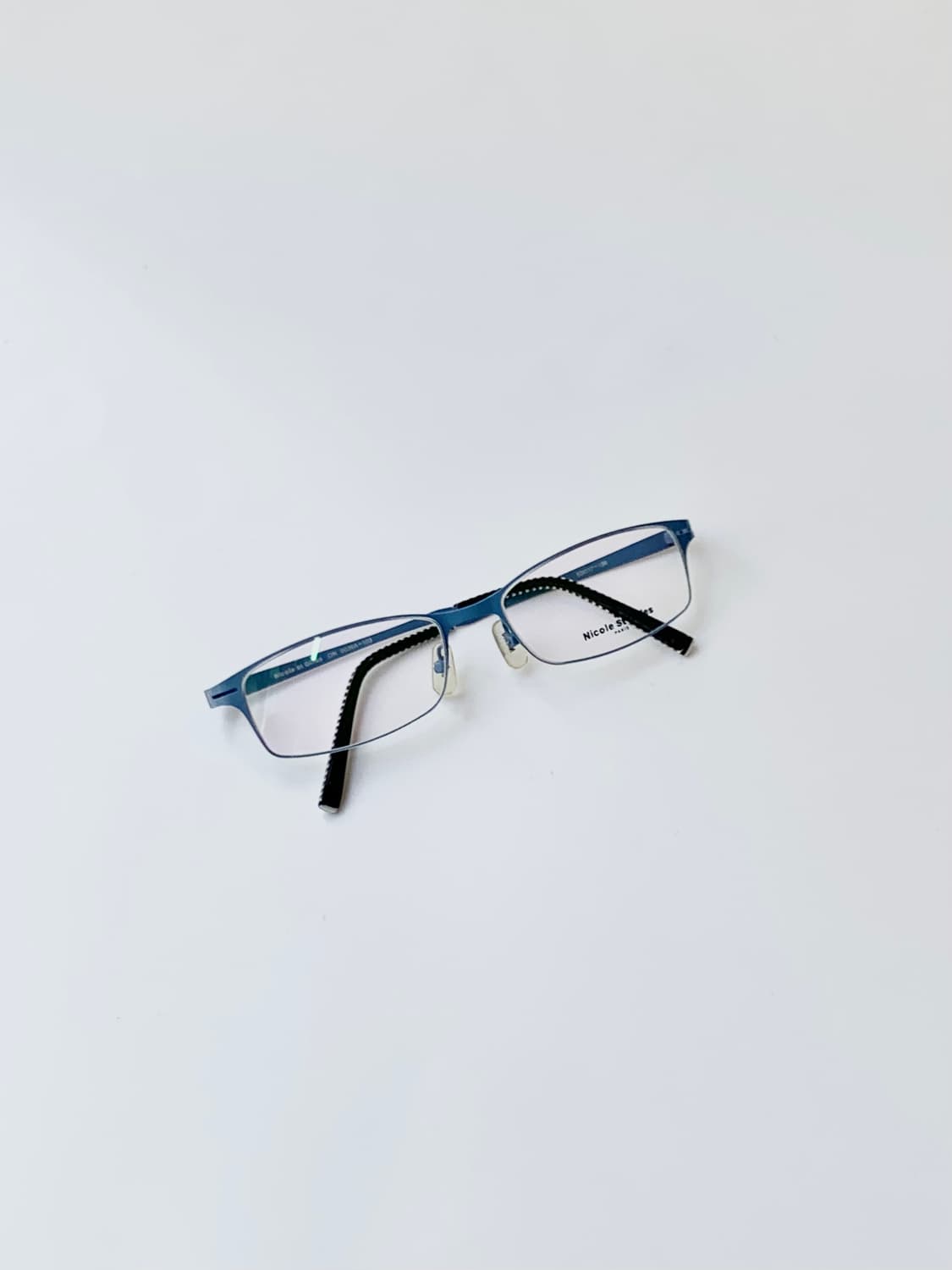 [픽키-606] 블루 메탈 안경 데드스탁 사각 프레임  상품이미지2