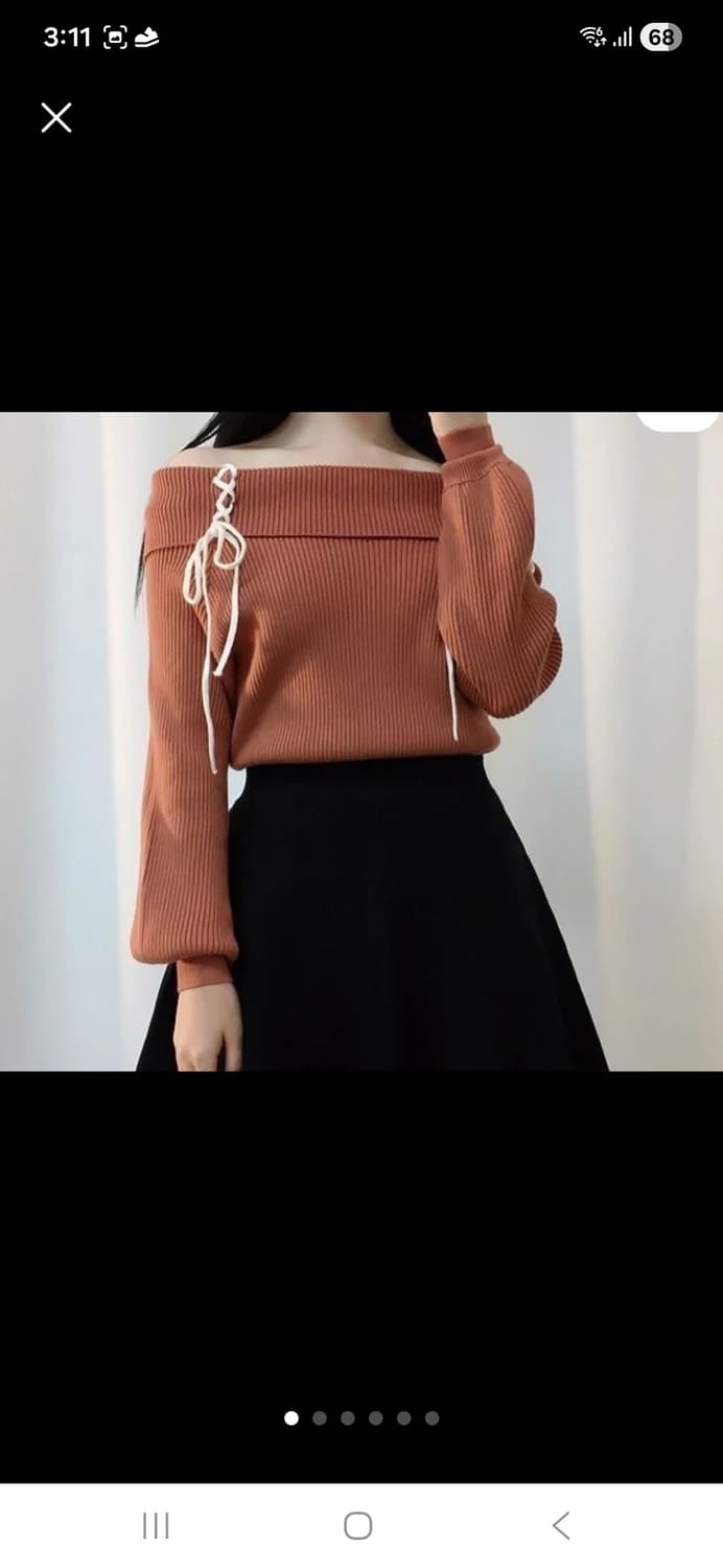 오프숄더 니트 상품이미지3