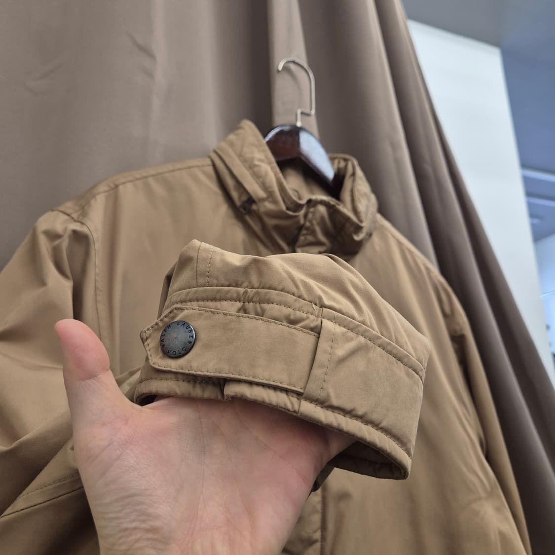 폴로 랄프로렌 베이지 폴리쉘 자켓 XL 상품이미지3