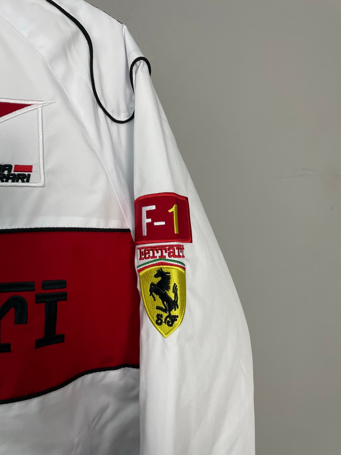 페라리 빈티지 레이싱 화이트 점퍼 H2459 상품이미지4