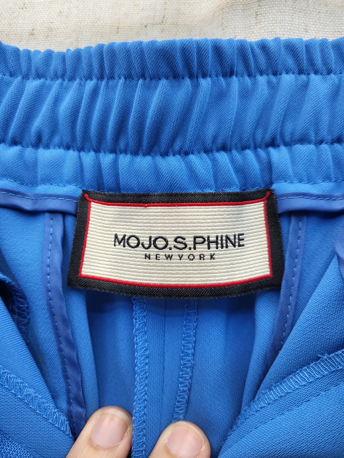 모조에스핀 블루 와이드 슬랙스 팬츠 상품이미지3
