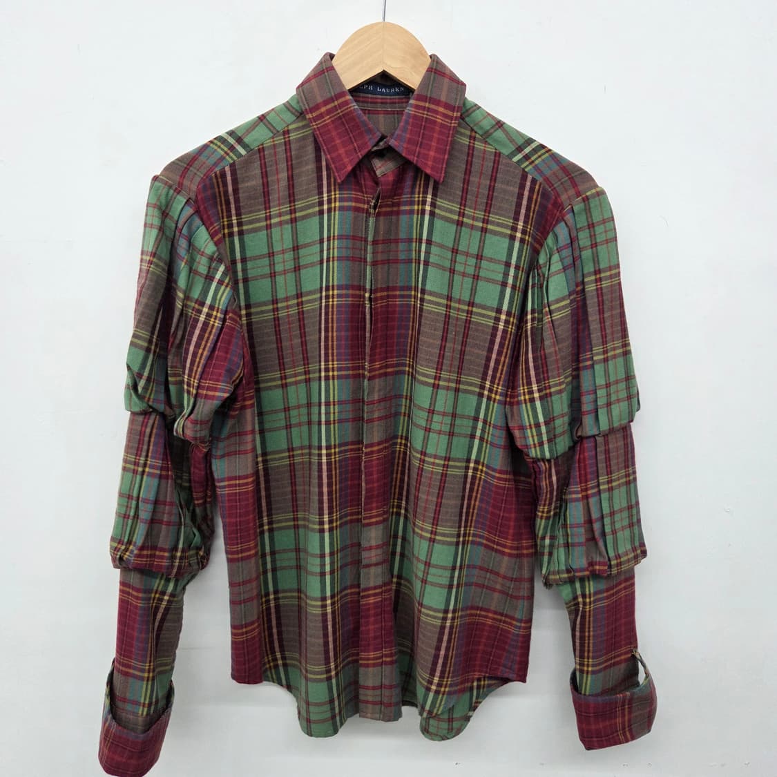 폴로 랄프로렌 디테일 체크 셔츠 여성 M 상품이미지2