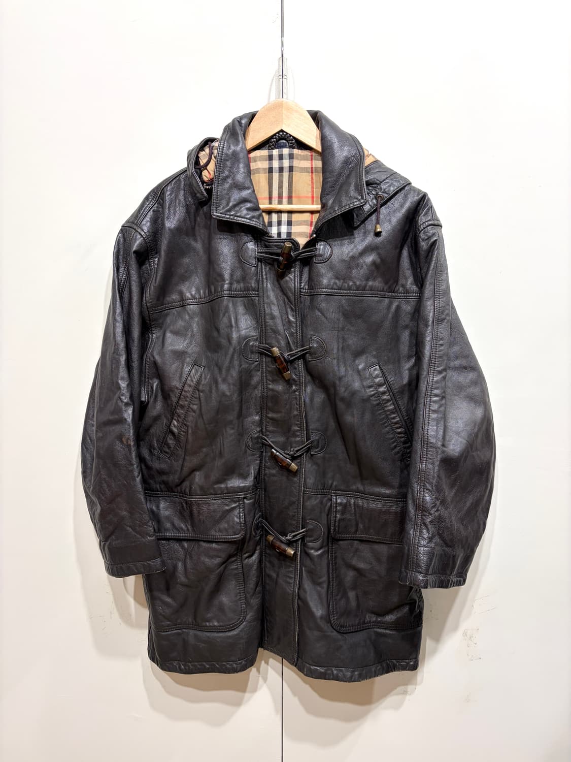 버버리 리얼 레더 더플 코트 상품이미지2