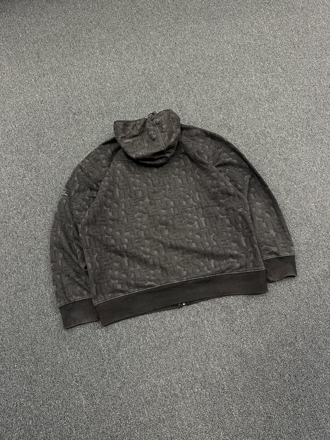 XL) 에코 언리미티드 그래픽 패턴 오버핏 후드집업 상품이미지3