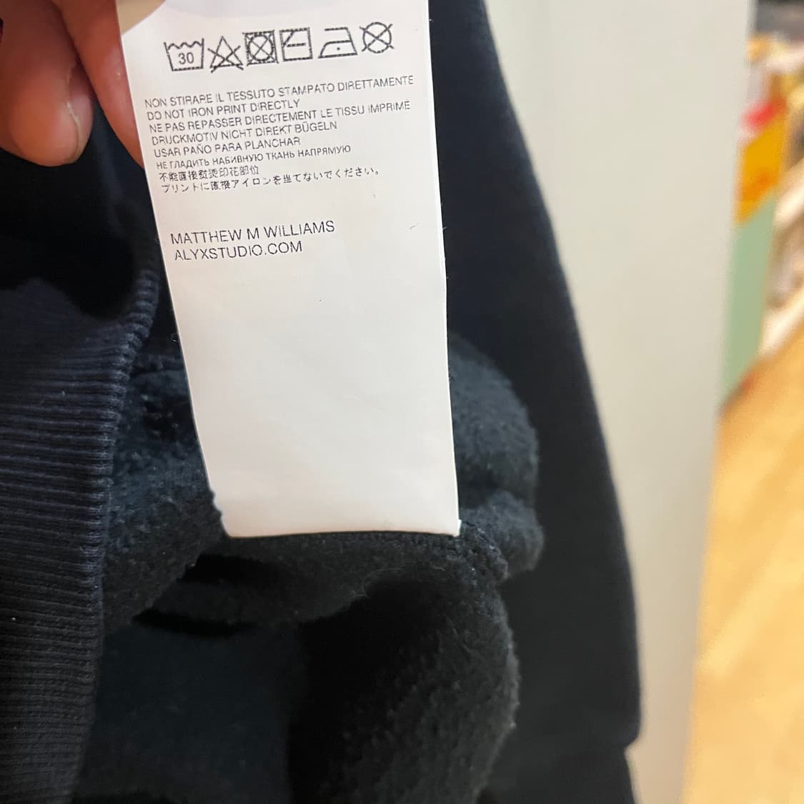 (XL) 1017 ALYX 9SM 로고 프린트 드로스트링 후드티 상품이미지7