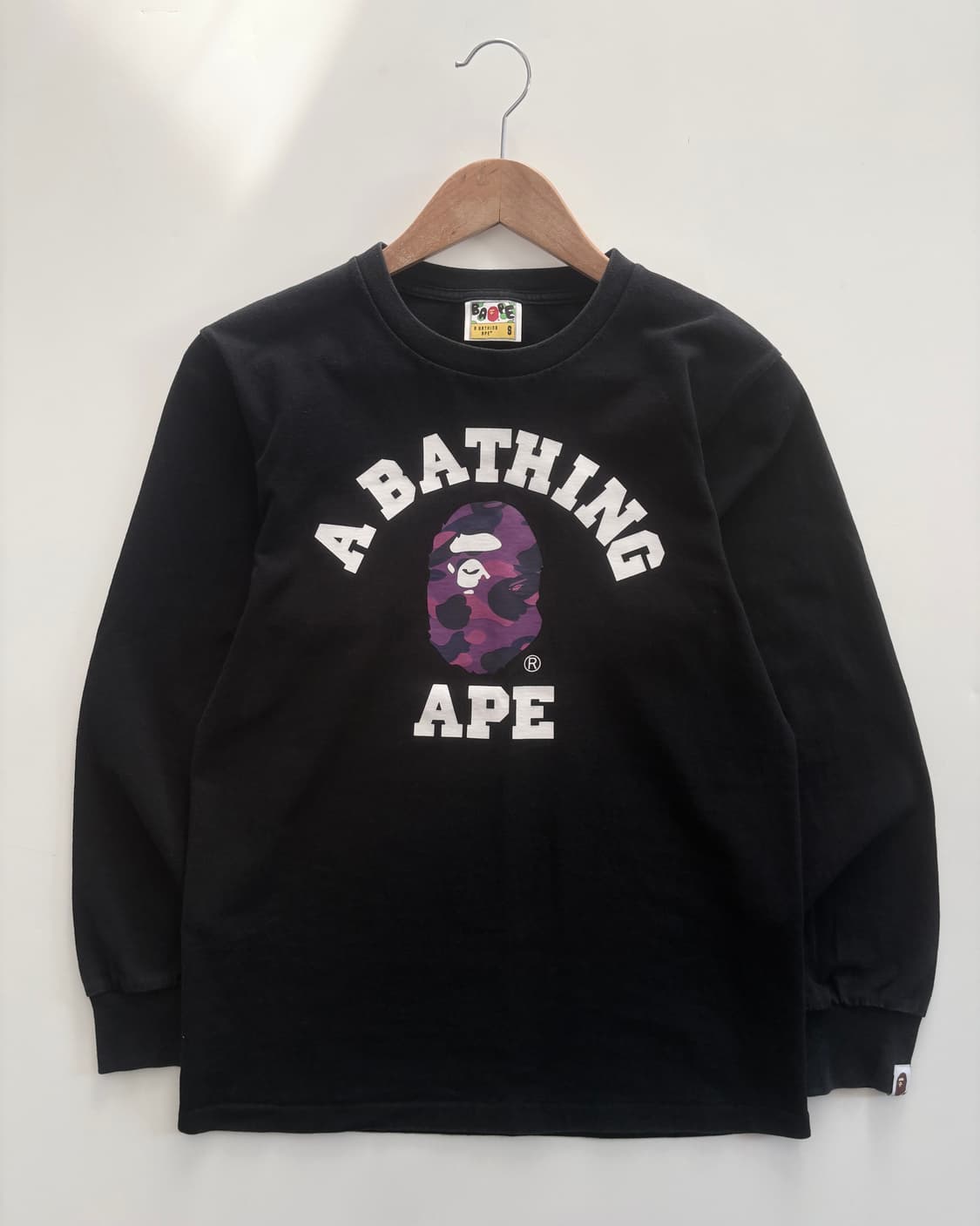 BAPE 베이프 컬러 카모 컬리지 로고 롱슬리브 상품이미지4