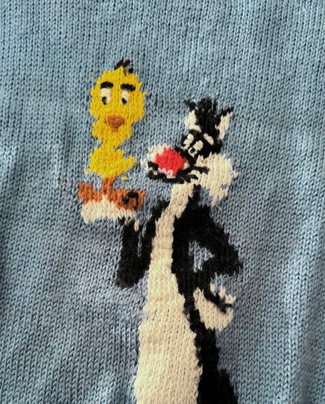 LOONEY TUNES Knit sky blue 상품이미지4