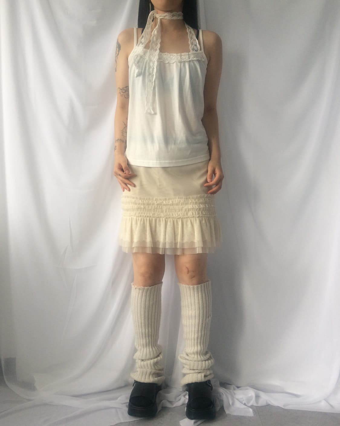 Lace holter point sleeveless 상품이미지1