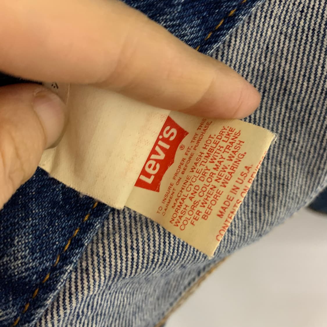 리바이스 빈티지 y2k 2000s 데님 조끼 베스트 청자켓 남성 40 상품이미지7