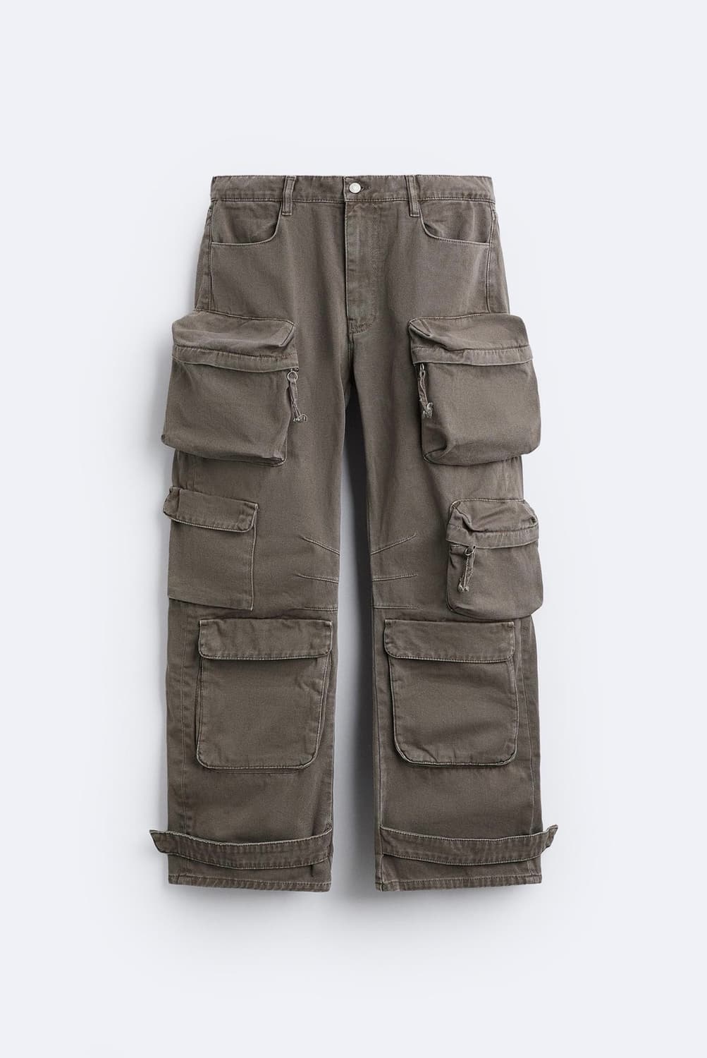 [34] 자라 유틸리티 포켓 카고 진 브라운 5575/375/44 상품이미지2