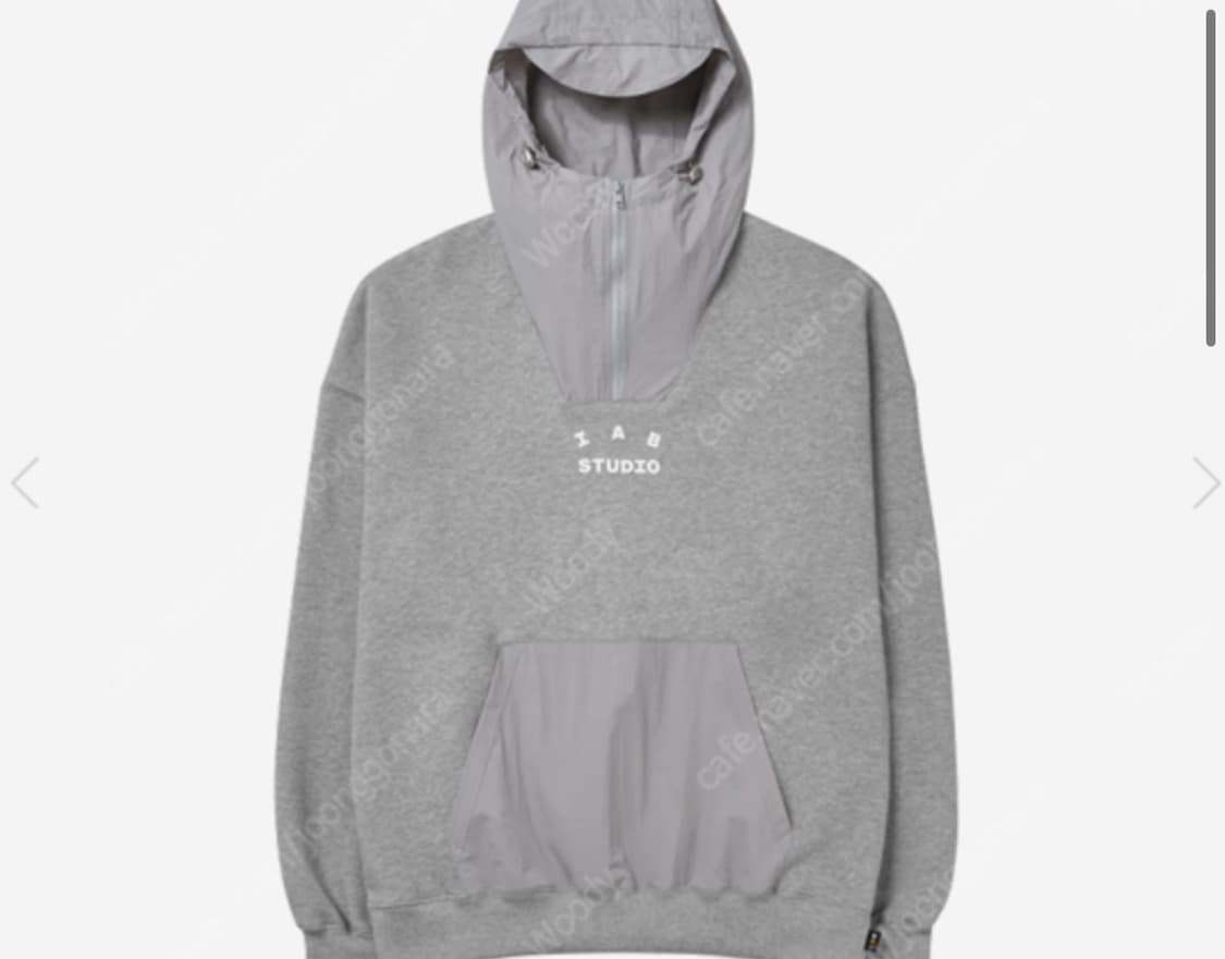 (새상품) 아이앱 / 우븐 후드 그레이 / xxl 상품이미지1